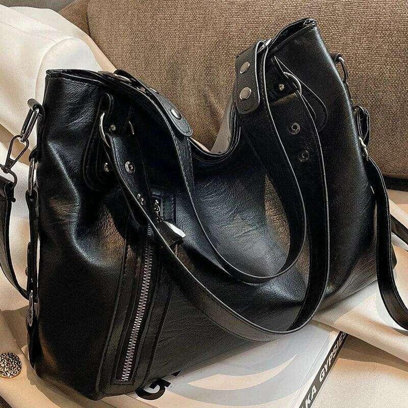 Black leather bag for women – elegant and versatile design