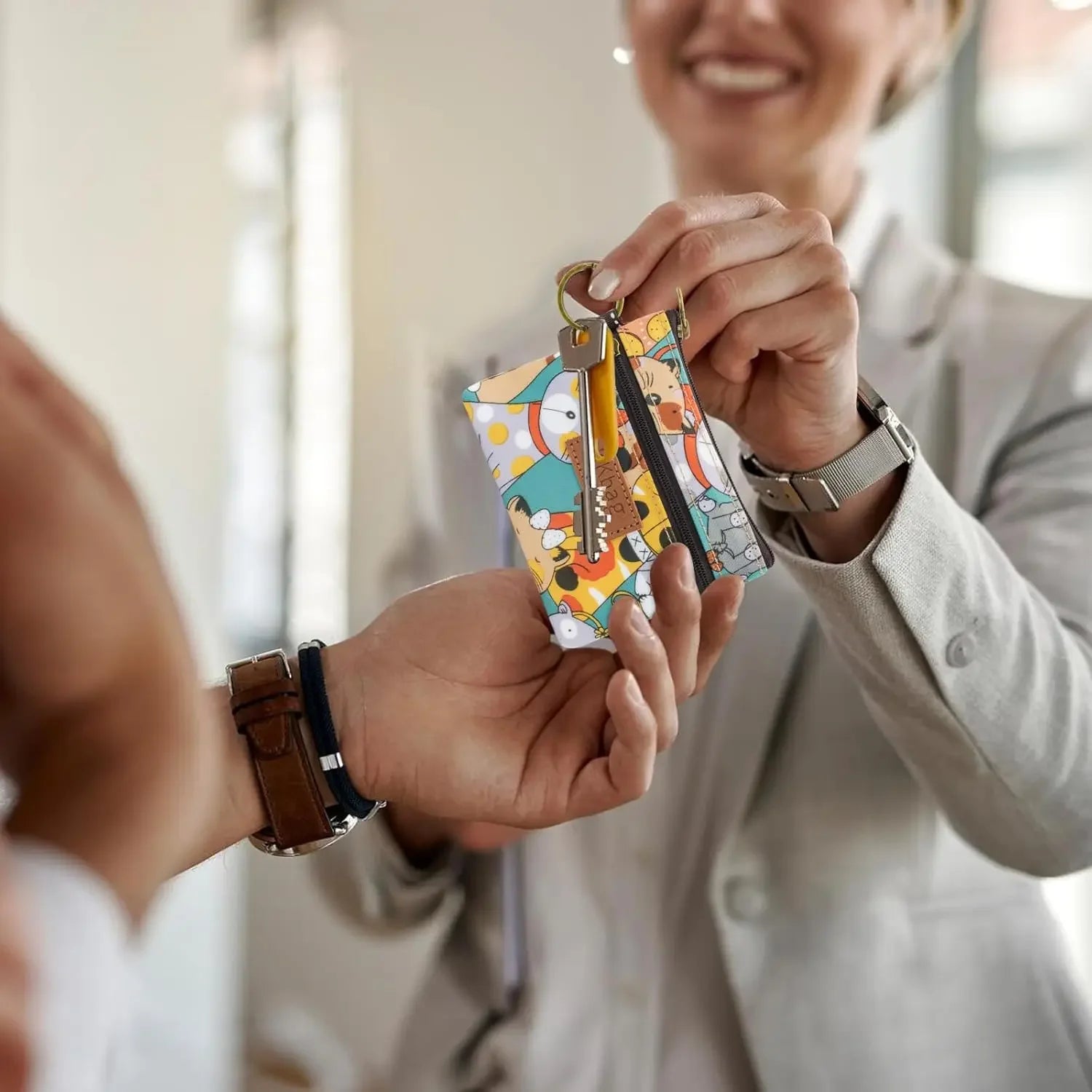 ארנק כיס עם ציורי חיות – שיק וצבע