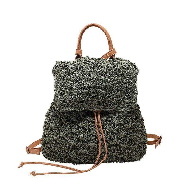Women's woven backpack