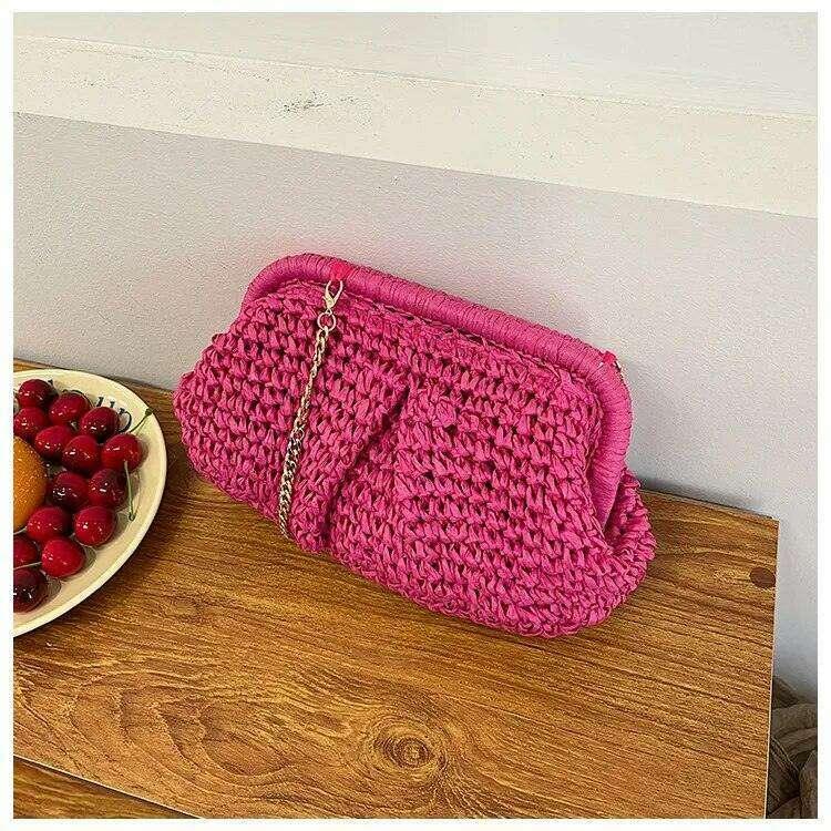 Women's knitted evening bag