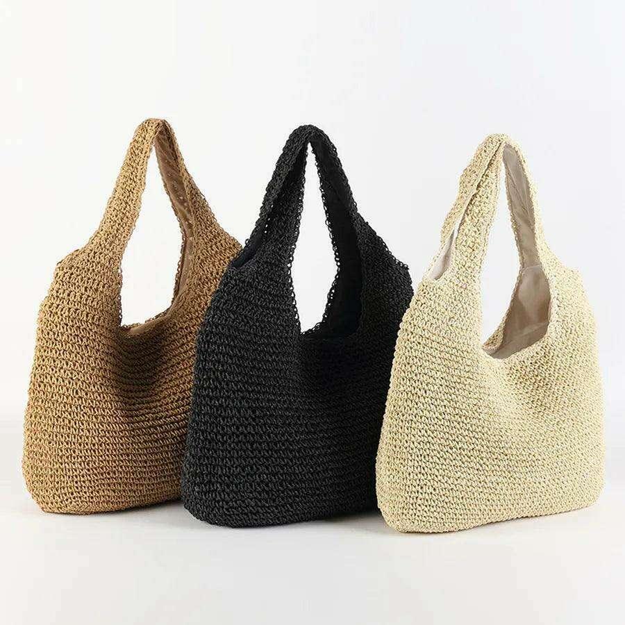 Fashion Straw Shoulder Bag for Women