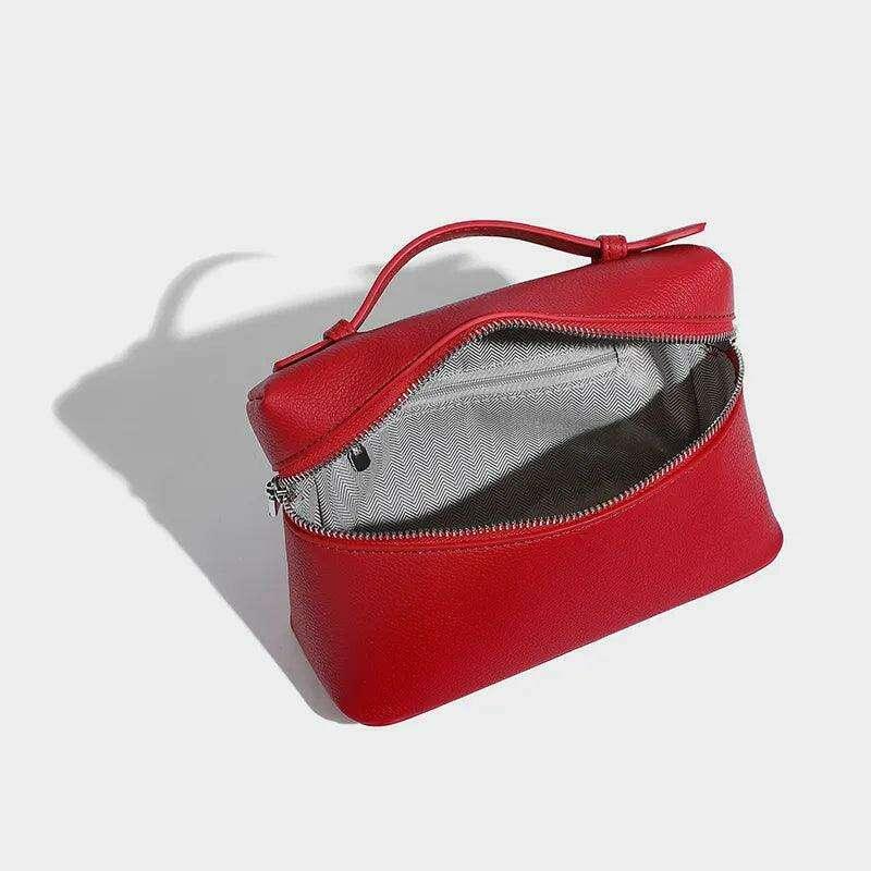 Fashionable box bag with silk ribbons for women