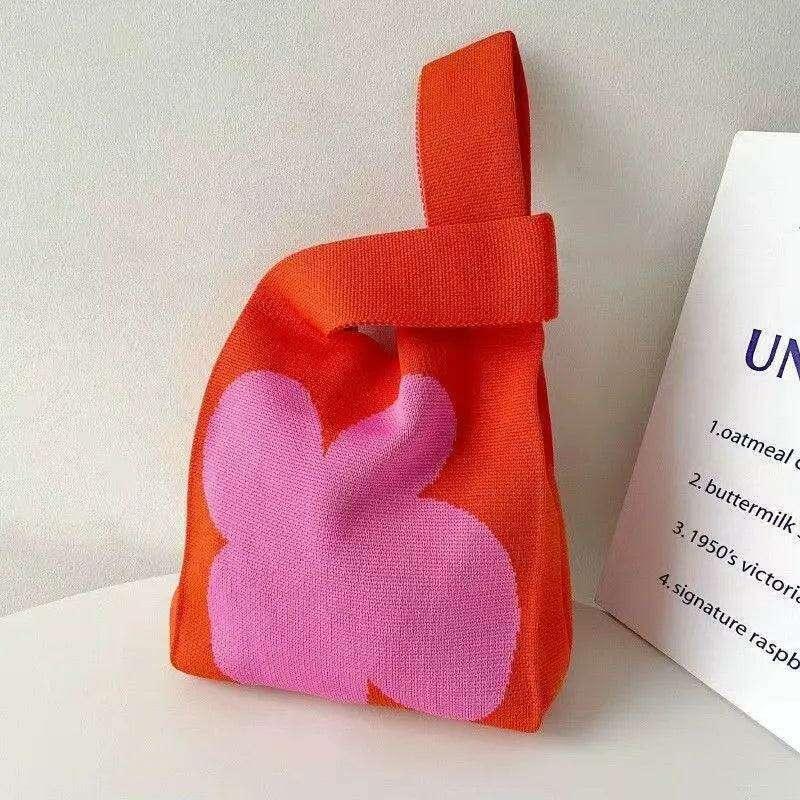 תיק בד ייחודי עם הדפס פרחוני