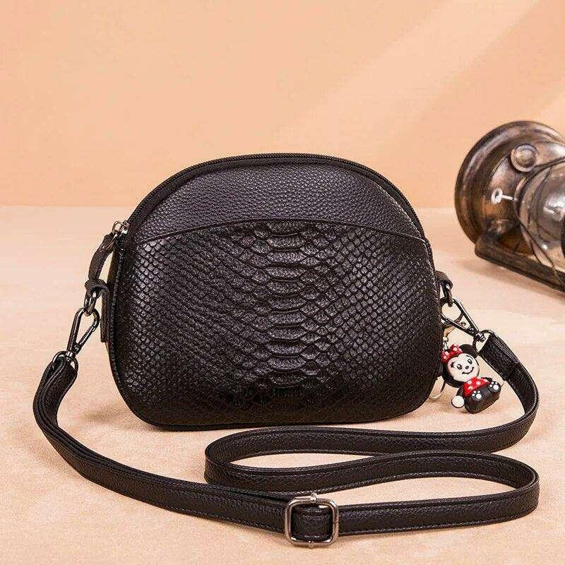 Luxury snakeskin style crossbody bag for women