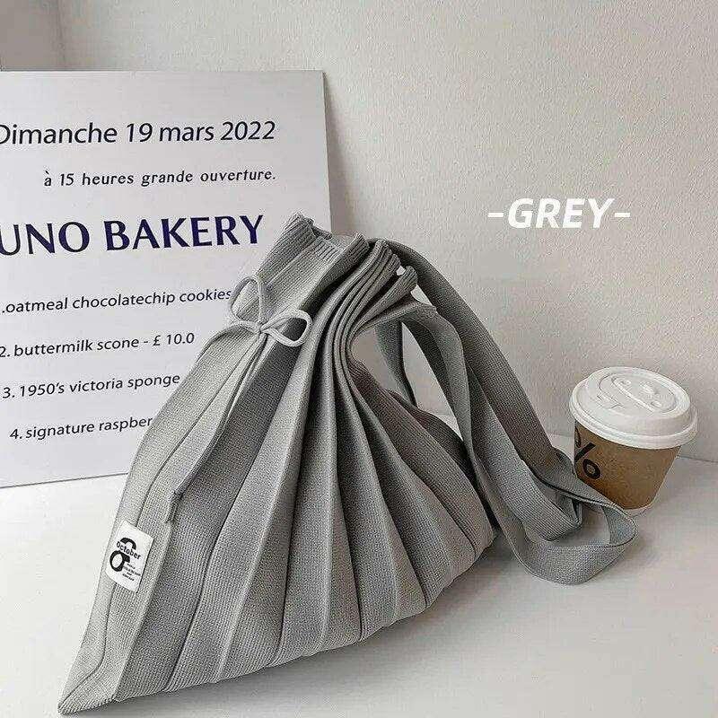 Pleated fabric crossbody bag for women – lightweight design and everyday comfort