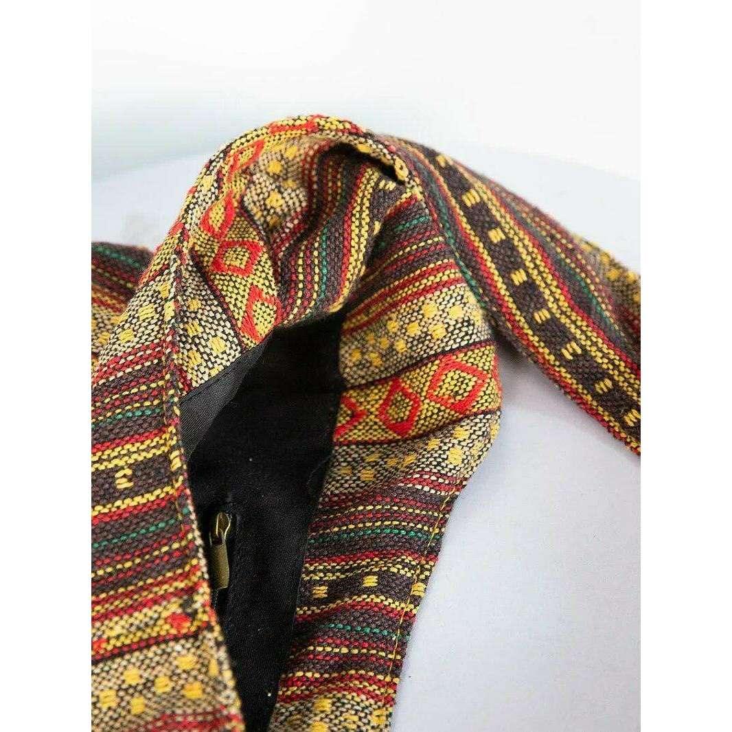 Ethnic fabric crossbody bag for women
