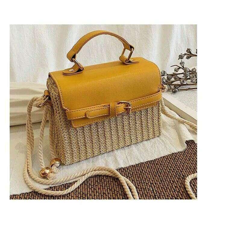 תיק קש בעיצוב יוקרתי לנשים