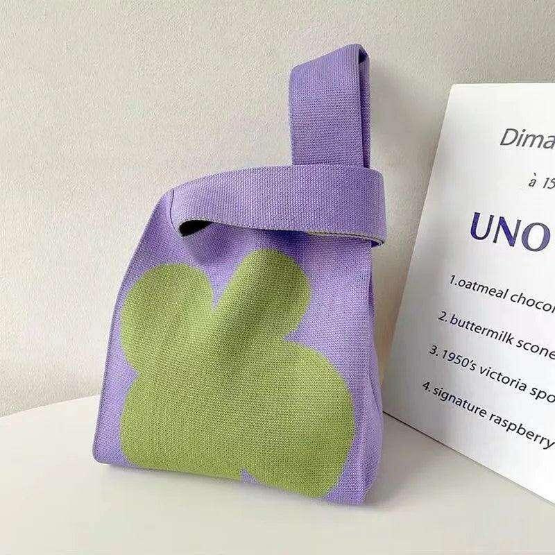 תיק בד ייחודי עם הדפס פרחוני