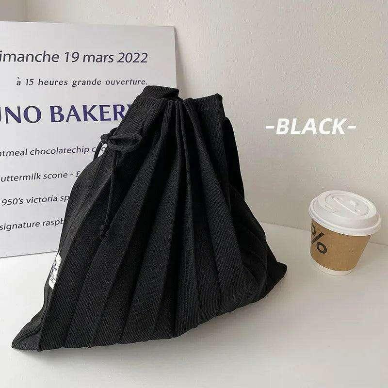 Pleated fabric crossbody bag for women – lightweight design and everyday comfort