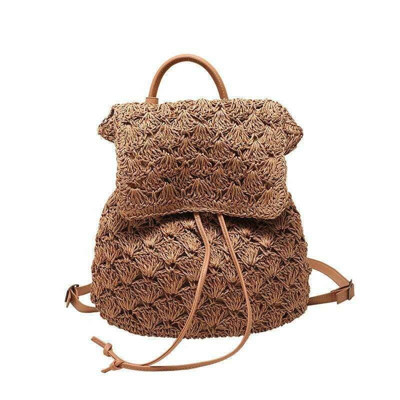 Women's woven backpack