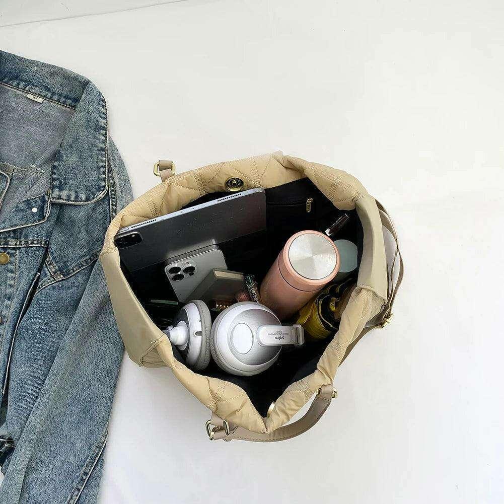 תיק כתף קווילט יוקרתי לנשים