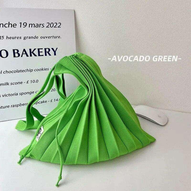 Pleated fabric crossbody bag for women – lightweight design and everyday comfort