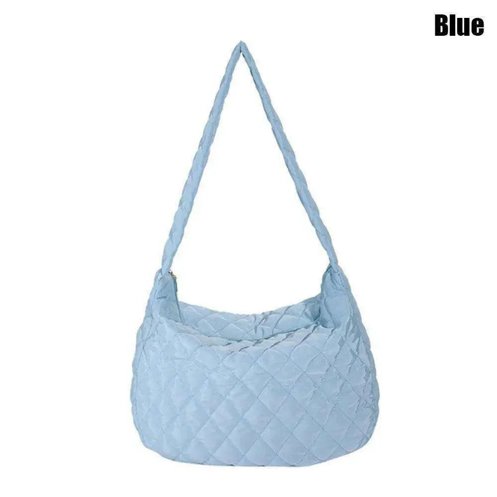 Cotton shoulder bag for winter