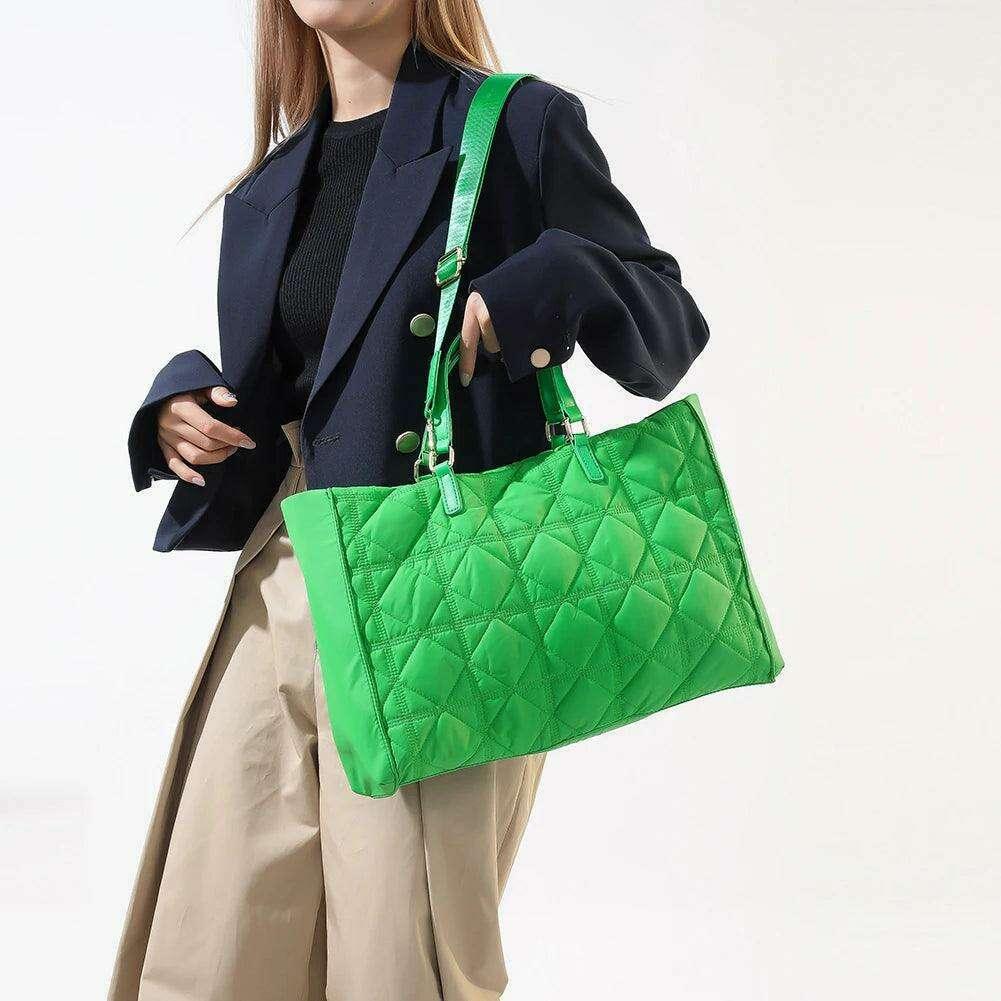 תיק כתף קווילט יוקרתי לנשים