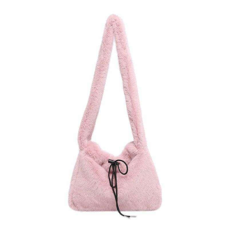 Furry shoulder bag for women - a perfect combination of style and comfort