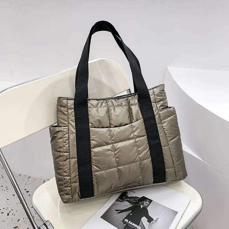 Women's padded tote bag