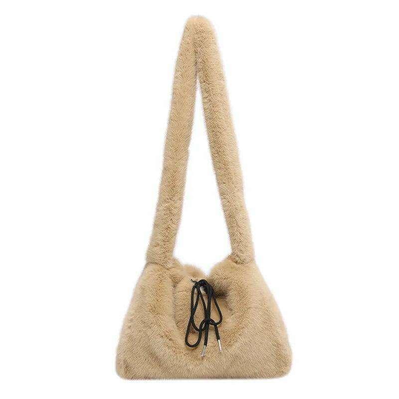 Furry shoulder bag for women - a perfect combination of style and comfort