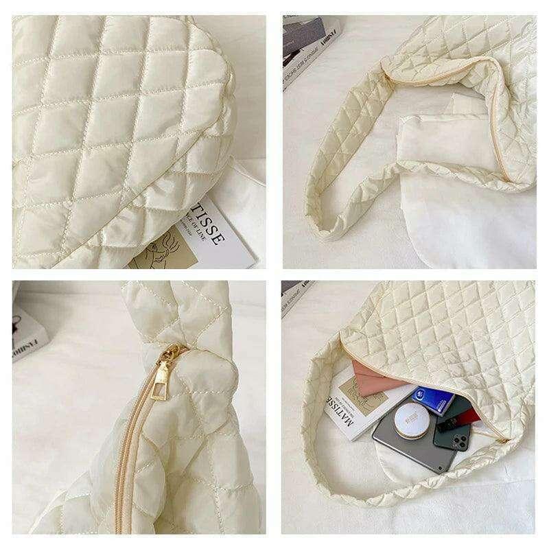 Modern style padded women's bag