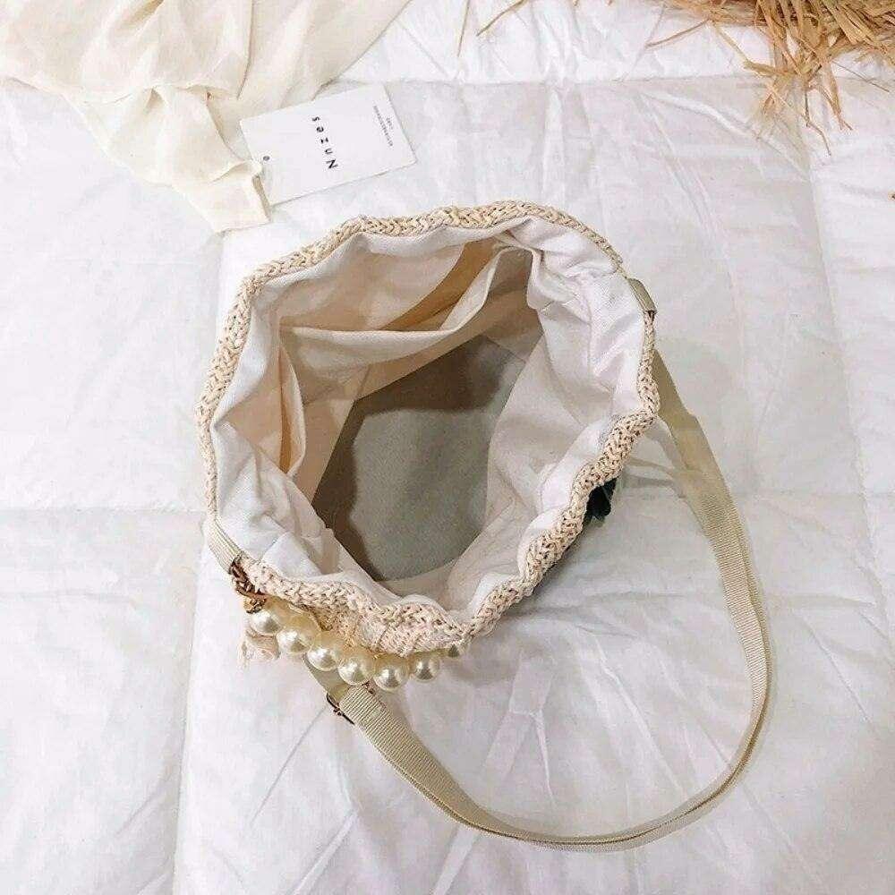 תיק שק סרוג בעיצוב וינטג' רומנטי