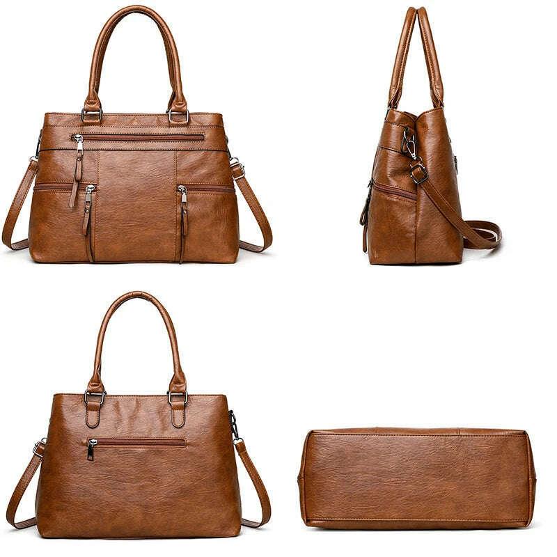 תיק צד מעור יוקרתי לנשים - פונקציונליות בסטייל