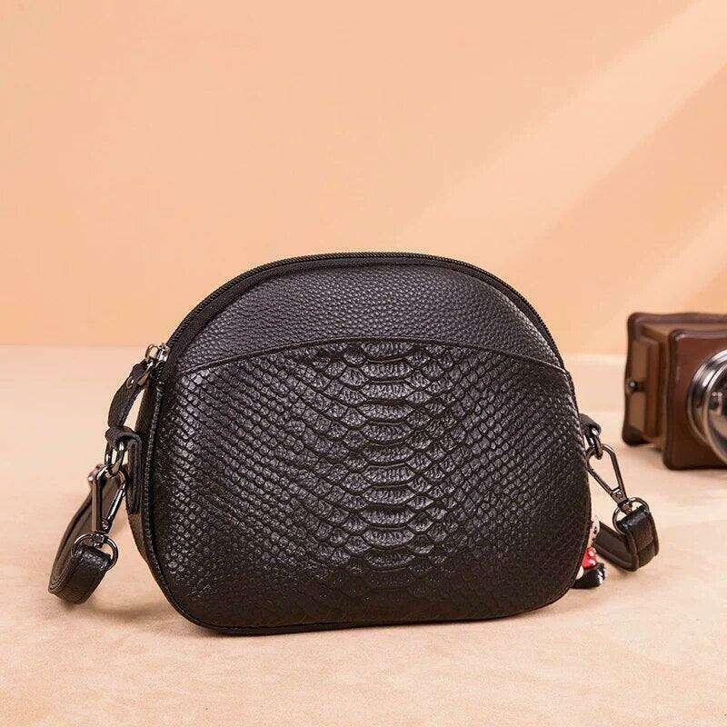 Luxury snakeskin style crossbody bag for women