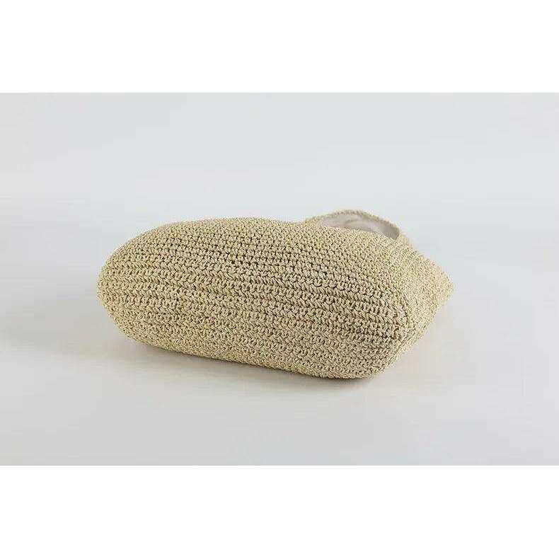 תיק חוף קש ארוג - יוקרה אופנתית