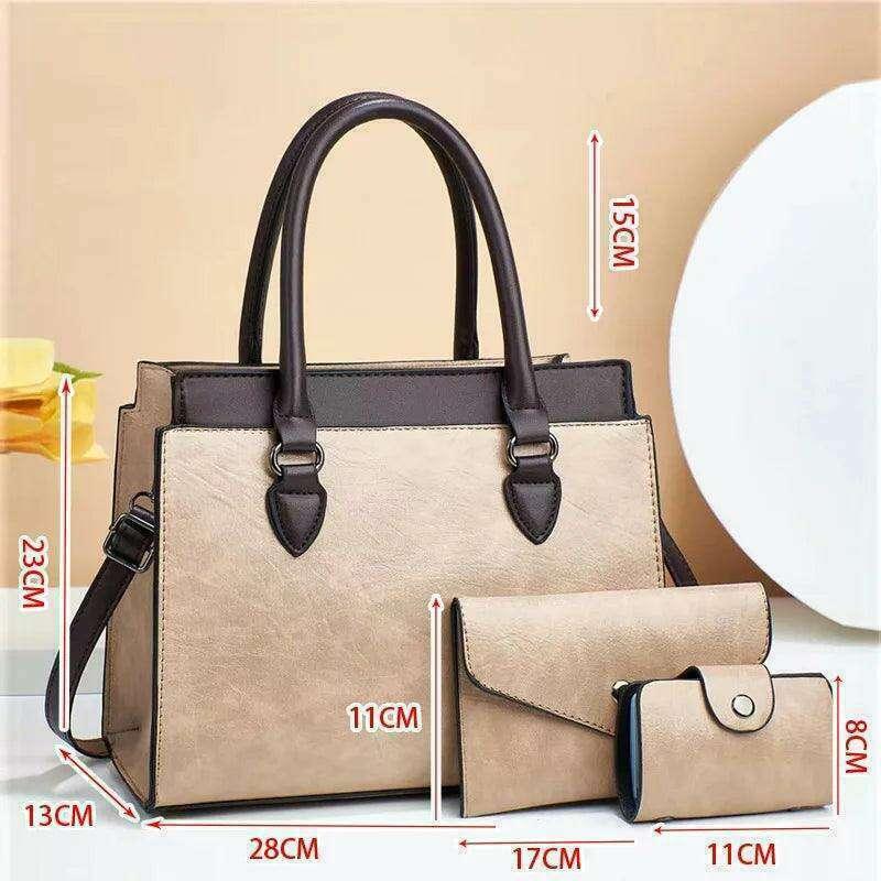 סט תיק טוט רטרו