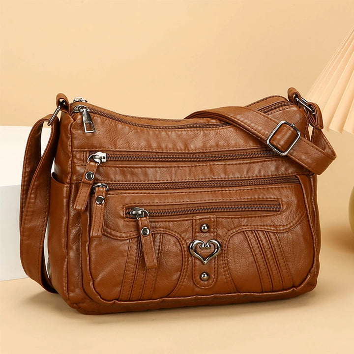 Women's Shoulder Bag with Multiple Pockets | Sequins | Luxury Crossbody