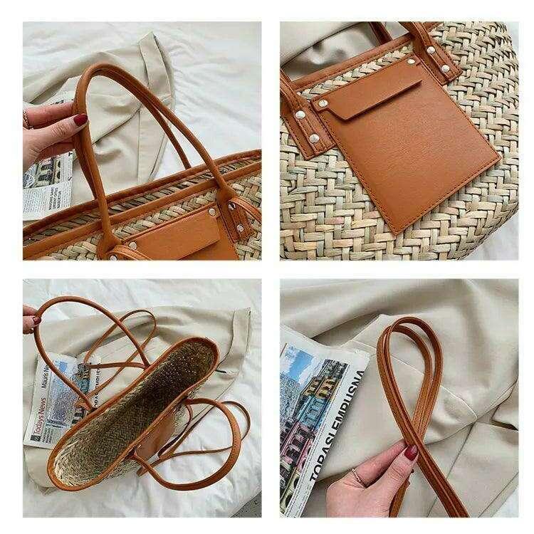 תיק חוף קש לנשים