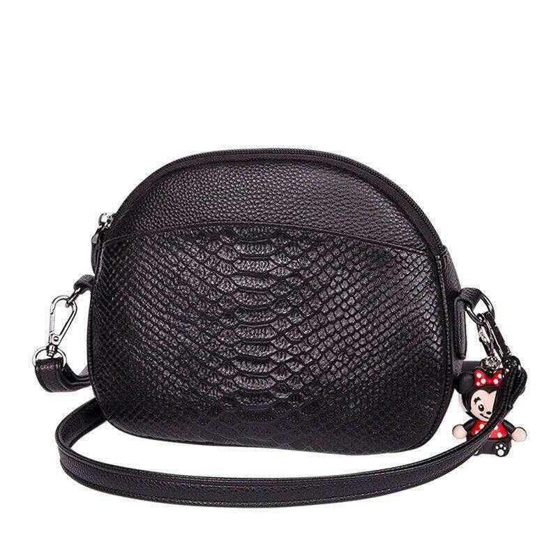 Luxury snakeskin style crossbody bag for women