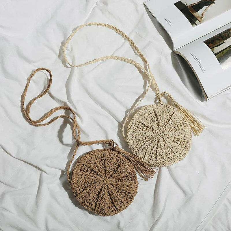 Handmade crochet round side bag