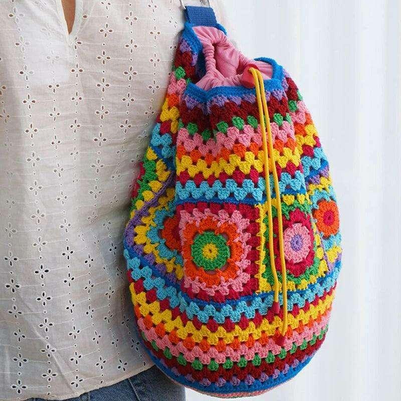 Crochet granny bag