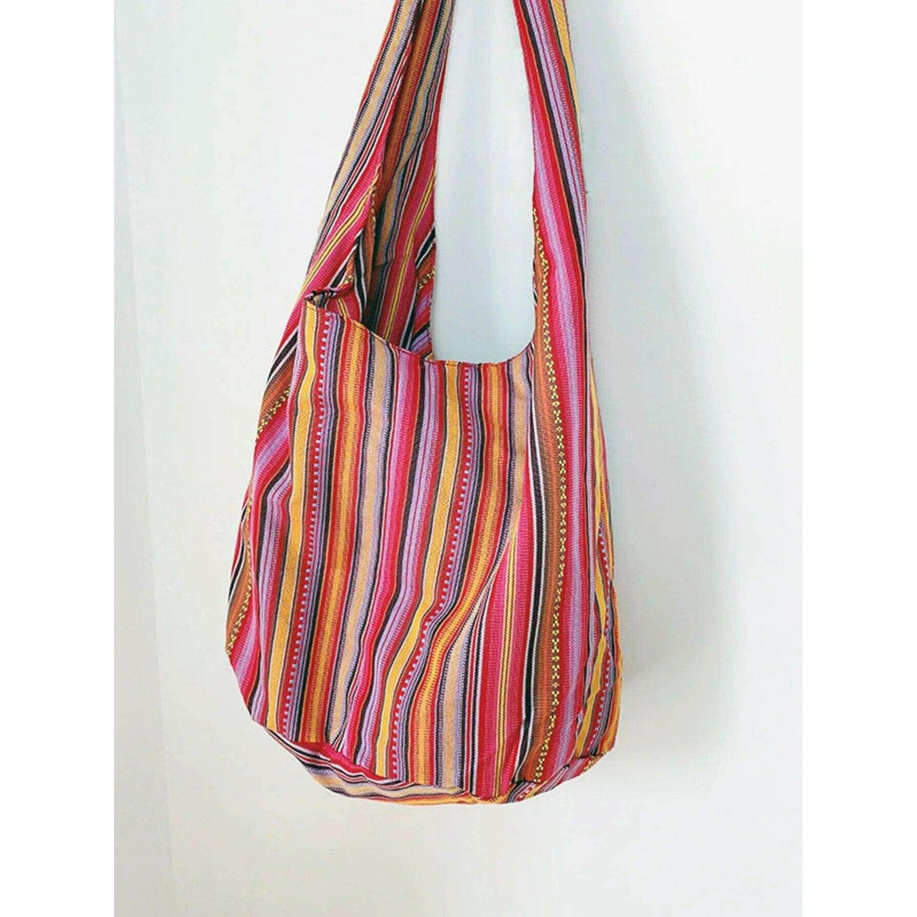 Ethnic fabric crossbody bag for women