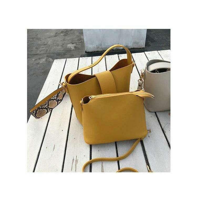 A classic women's crossbody bag with a unique design