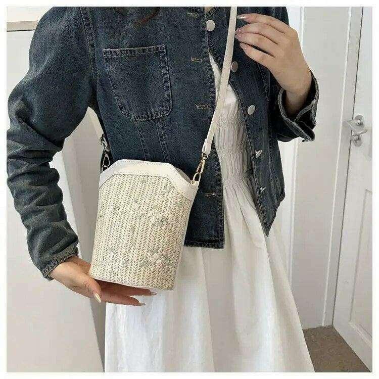 תיק צד מעוצב מקש בעיצוב פרחוני לנשים