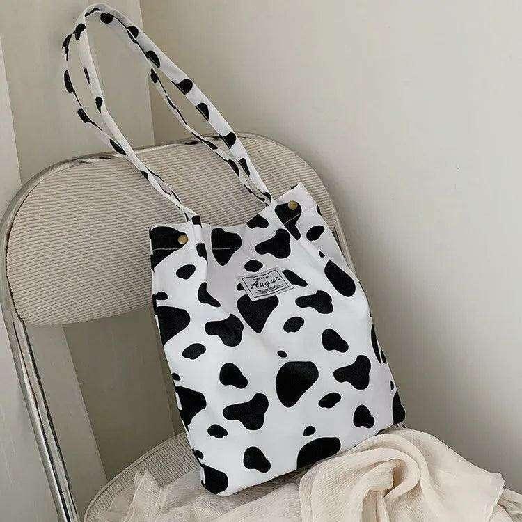 Fabric side bags with animal prints for women
