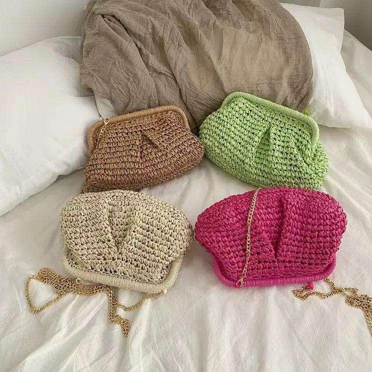 Women's knitted evening bag