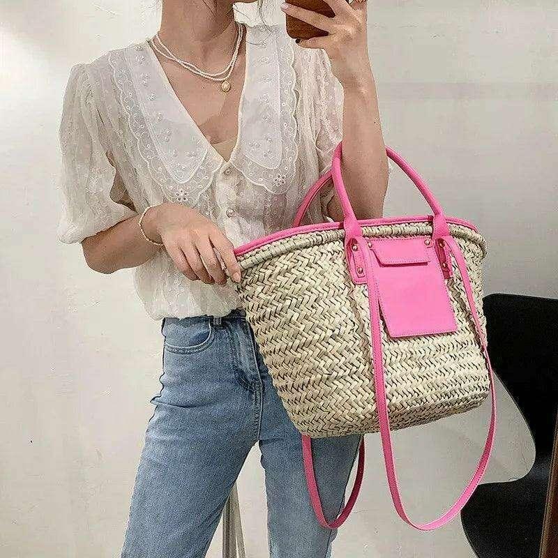 תיק חוף קש לנשים