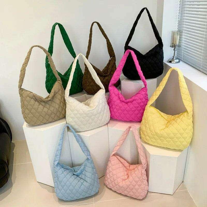 Modern style padded women's bag