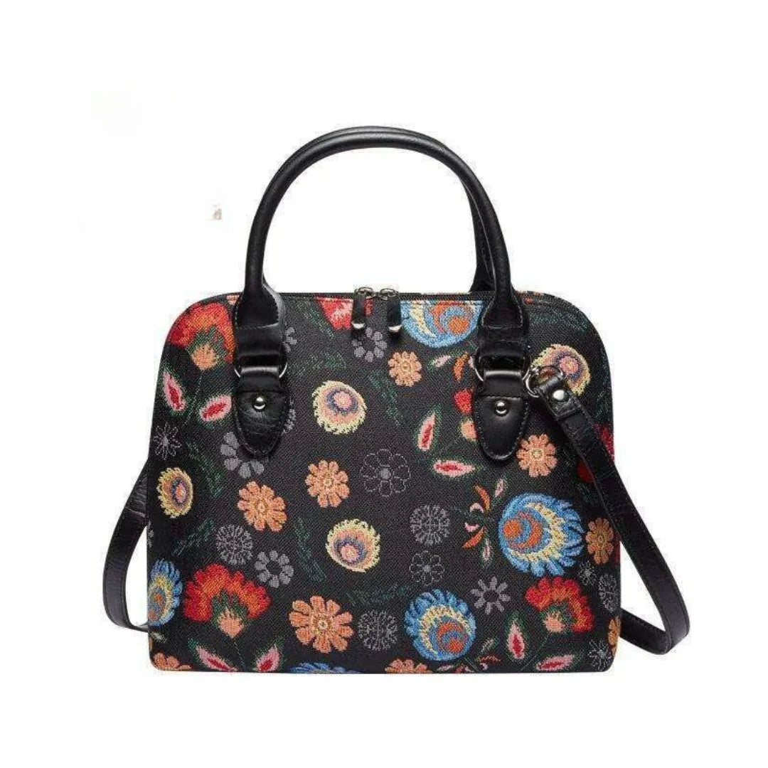 תיק פרחוני קלאסי לנשים