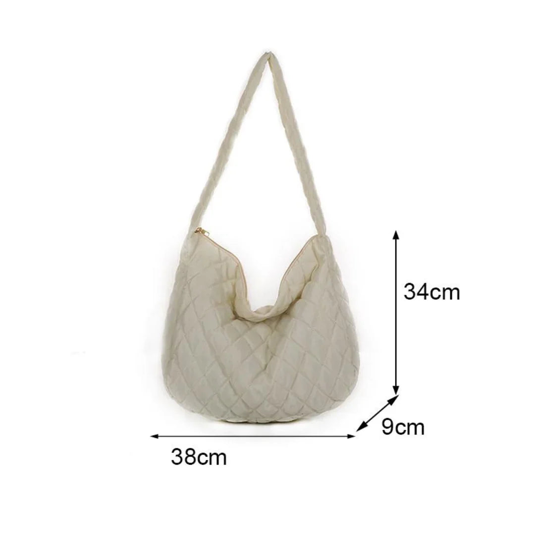 Modern style padded women's bag