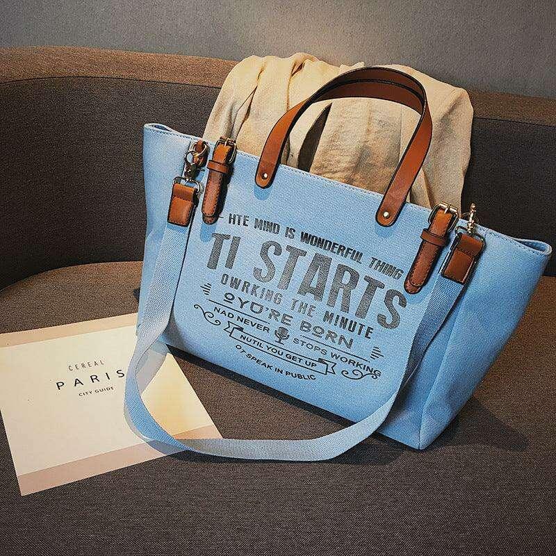 תיק בד מלבני עם הדפס Kazum