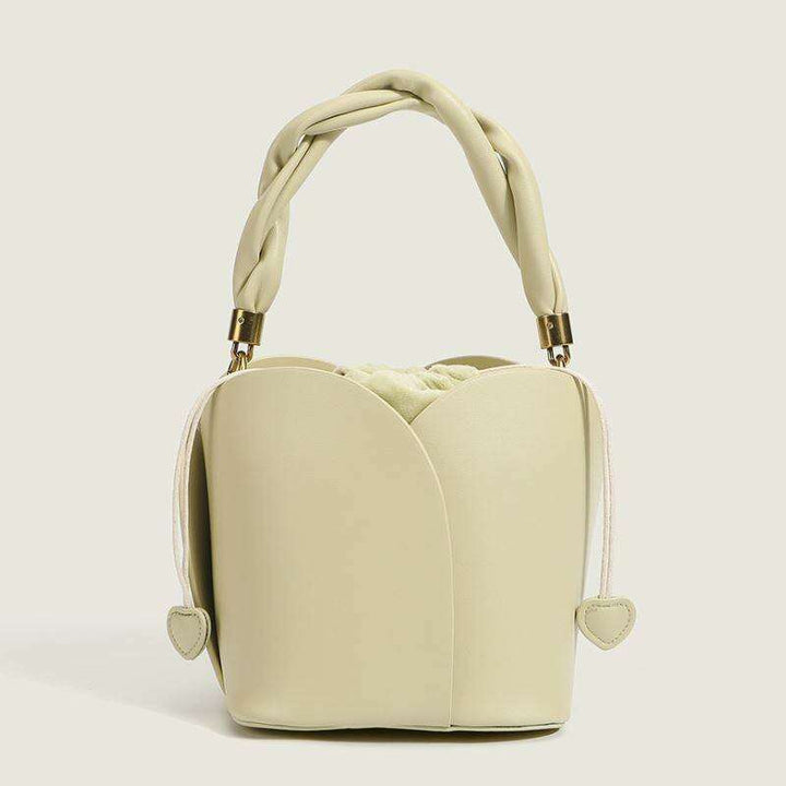Classic bucket bag with heart handle 