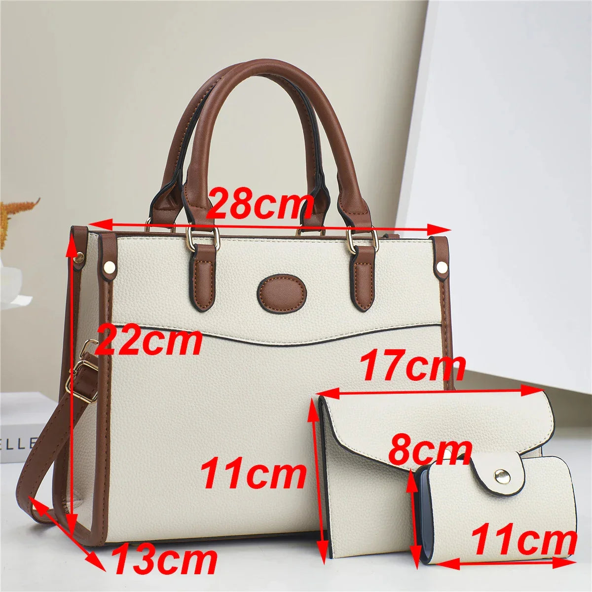 סט תיקים לנשים בנפח גדול