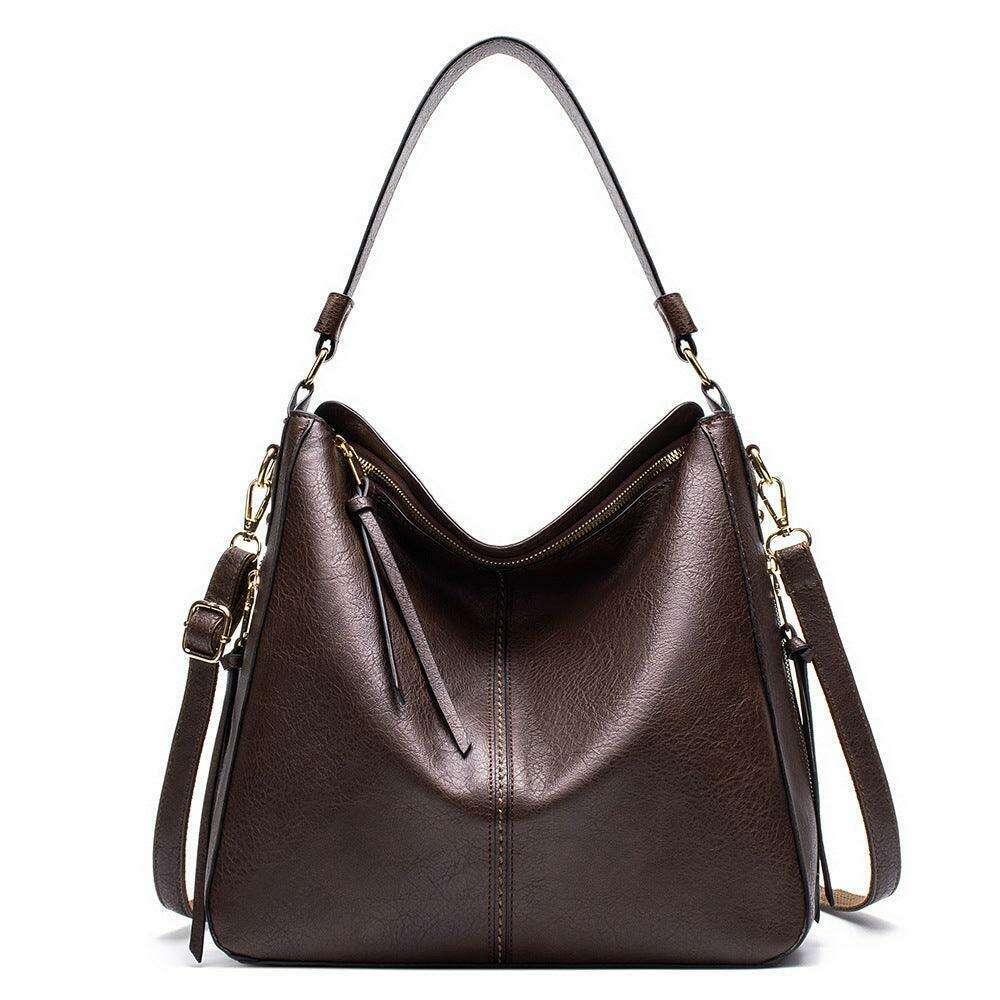 Women's leather shoulder bag