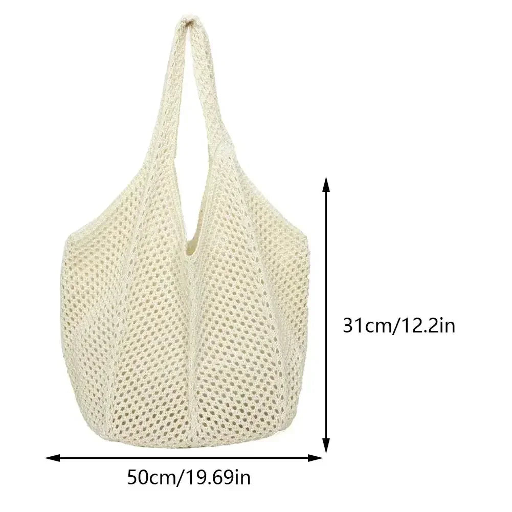 Women's Braided Straw Shoulder Bag