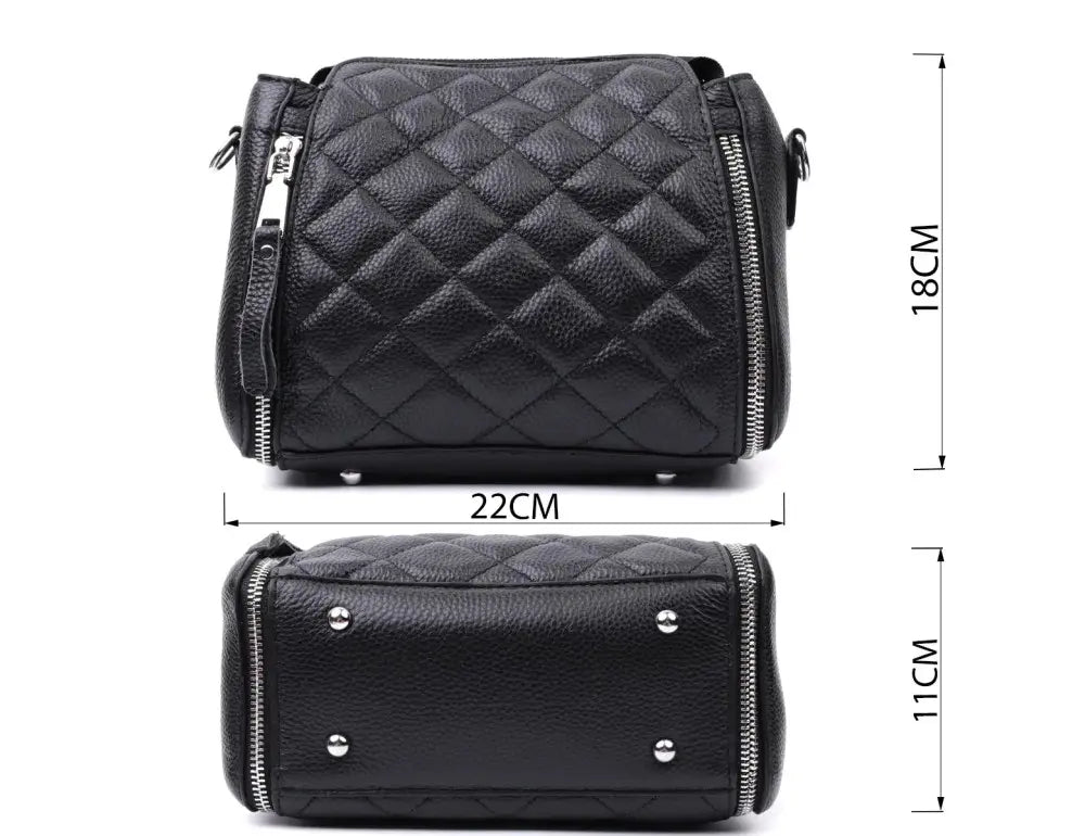 A luxuriously designed women's shoulder bag with diamond stitching
